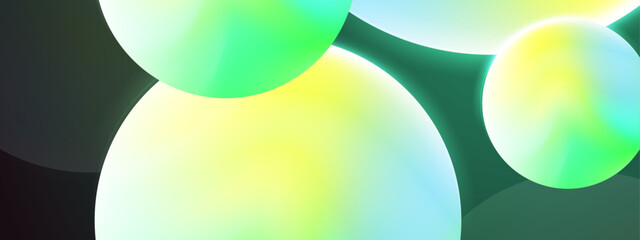 abstract green and white gradient geometric background vector illustration