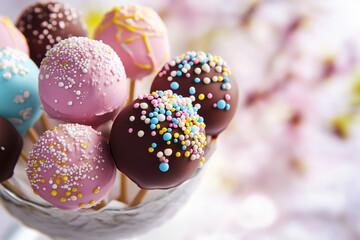 Obraz premium chocolate easter eggs