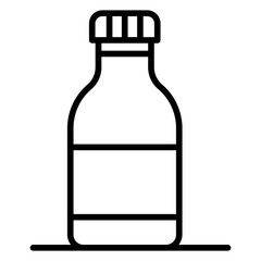 Milk Bottle line icon