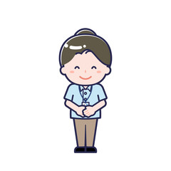 Obraz premium 介護士／女性 01