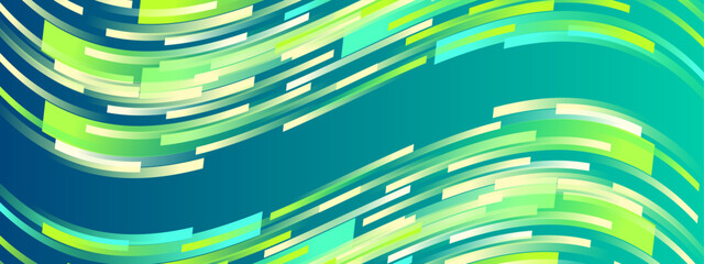 blue yellow and green gradient abstract geometric background vector illustration