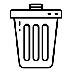 Trash line icon