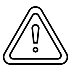 Hazard Sign line icon