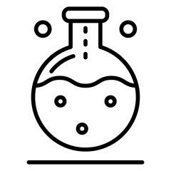 Flask line icon