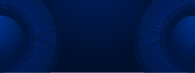 trendy blue circle abstract geometric background with shapes in a vector illustration