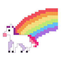 pixel rainbow