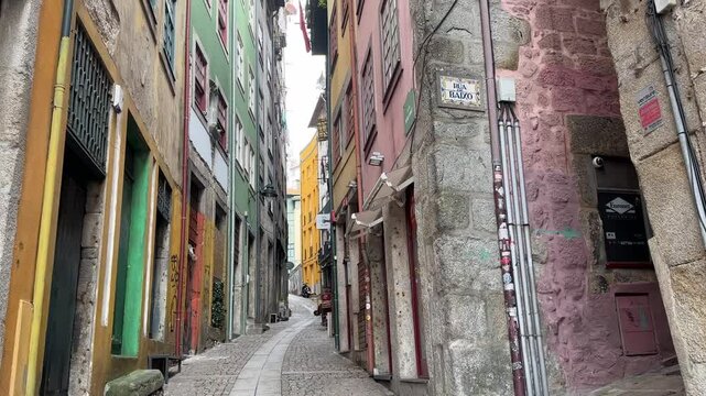 colorful houses in porto portugal