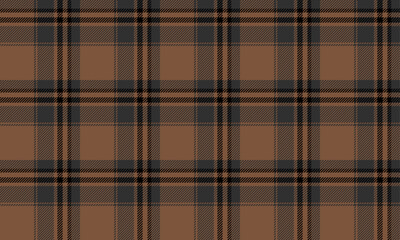 Seamless plaid, brown, dark gray, black, suitable for designing clothes, skirts and pants. Simple pattern, classic style, suitable for use in fashion and clothing design.