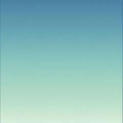 Naklejka premium Serene Horizon with Gentle Gradient Transition from Soft Blue to Light Green in a Tranquil Sky Atmosphere for Background Use