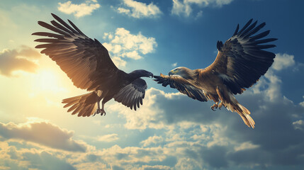 Obraz premium bald eagle in flight