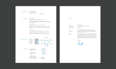 Modern Resume Template CV Cover Letter