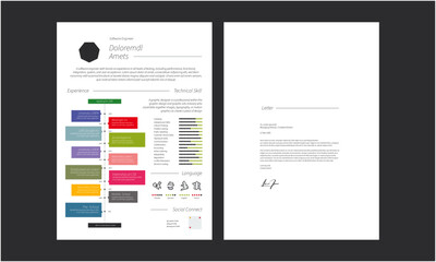 Creative CV resume templates, multipurpose resume design, a4 resume