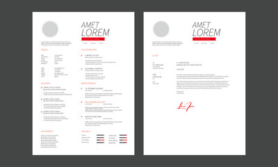 Creative CV resume templates, multipurpose resume design, a4 resume