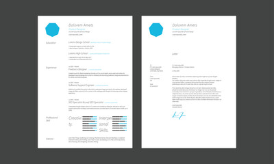 Creative CV resume templates, multipurpose resume design, a4 resume