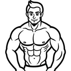 Fototapeta premium Body Builder Man