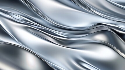 Futuristic metallic wave pattern for modern design and background innovation