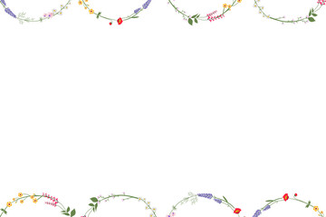 Png wildflower border transparent background