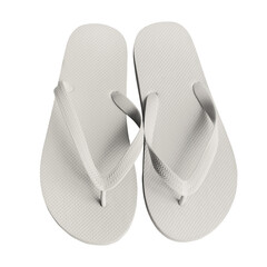 Flip flop png element summer beach slippers, transparent background