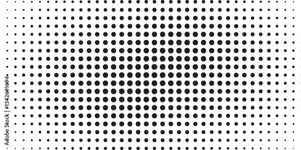Poster black halftone pattern on white background. linear halftone background. vector illustration isolated
