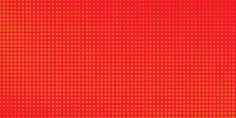 Dots halftone orange color pattern gradient texture with technology digital background. Dots pop art comics with summer background.