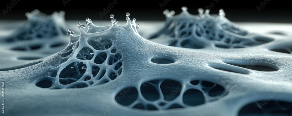 Aufkleber the image is of a blue, fuzzy, and somewhat abstract sea creature. the creature is made up of many s