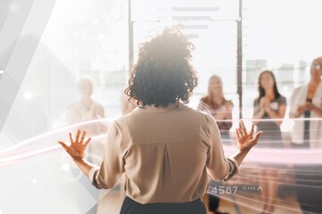 Businesspeople in a business conference