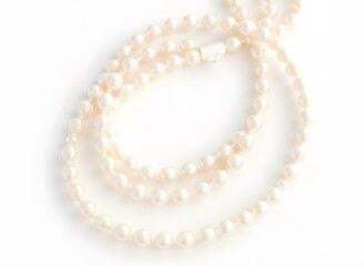 Elegant Triple Strand Pearl Necklace,