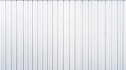 A white, vertical metal wall with clean, uniform vertical lines. The image is simple, monochromatic, and high-contrast, with no shadows.