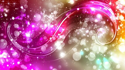 Obraz premium Festive swirl for bokeh lights, abstract art.