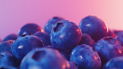Ripe blueberry mockup and copy space with a gradient background - ai
