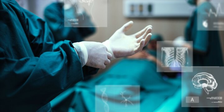 Coronavirus medical staff banner template mockup