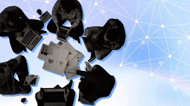 Diverse people brainstorming new ideas - Powered by Adobe