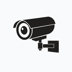 cctv silhoutte vector design