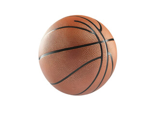 Obraz premium An isolated basketball showcasing its texture and design, perfect for sports and recreation related projects.