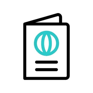 Passport Icon Global Travel and International Journeys