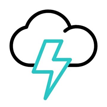 Thunderstorm Icon Weather, Cloud, Lightning, Storm, Electricity