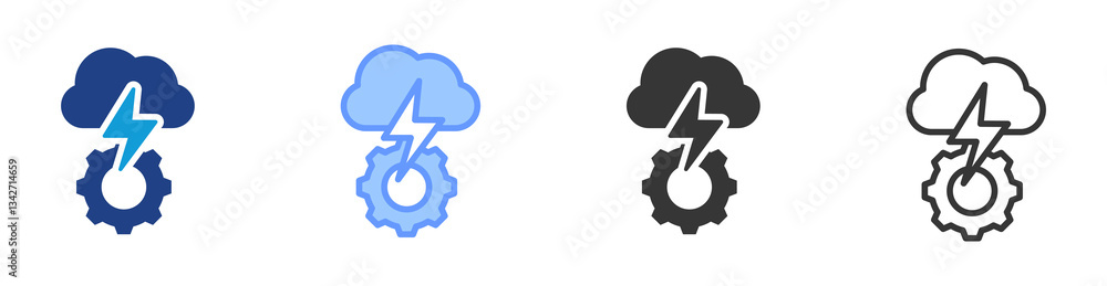 Poster Conflict Management icon set multiple style collection