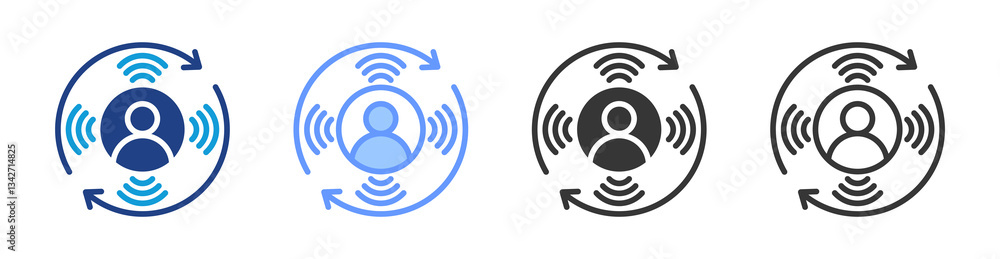 Poster cultural sensitivity icon set multiple style collection