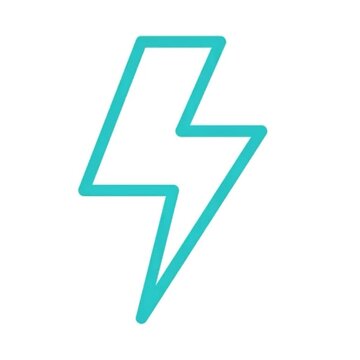 Fast Speed Power Energy Lightning Bolt Icon Graphic Design