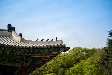 Obraz premium 한국의 전통 건축양식 Korea treditional housing structure