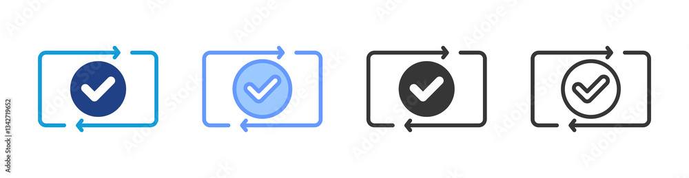 Poster Iterate icon set multiple style collection