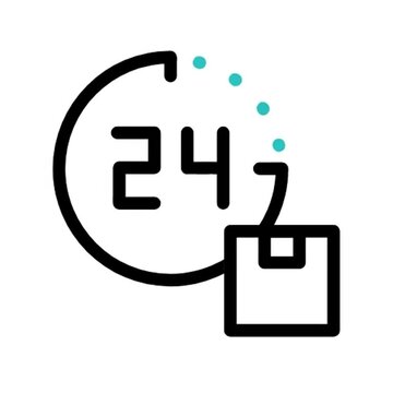 24/7 Delivery Service Fast and Reliable Shipping Icon