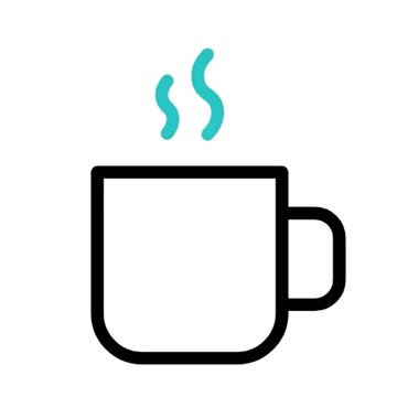Hot Beverage in a Mug A Simple Illustration of Warmth and Comfort