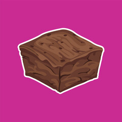 Brownie Vector Graphic