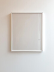 White Frame on wall illustration 