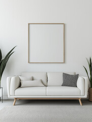 Frame on wall illustration 