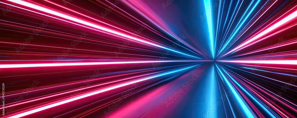 Poster cybersecurity cyberspace protection and network security concept. dynamic light rays showcasing vibr