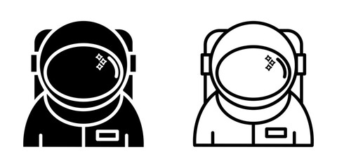 Astronaut icon on white background