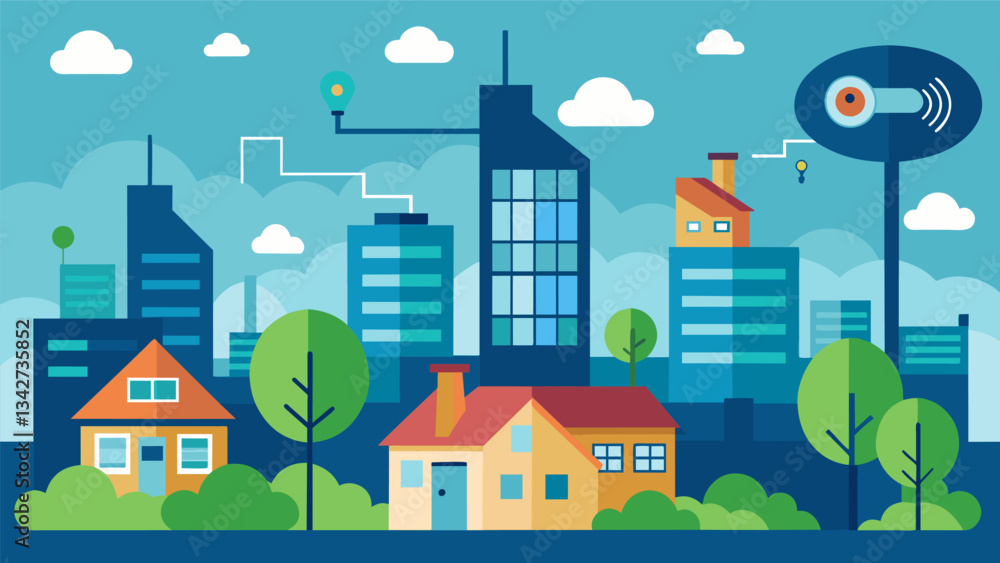 Poster as part of a sustainable development plan a city installs air quality sensors in residential areas t