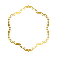 simple gold border frame.eps